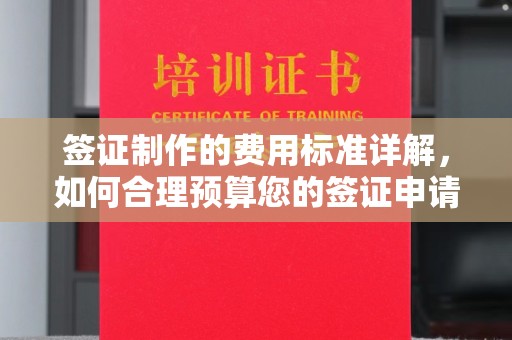 钦南签证制作的费用标准详解，如何合理预算您的签证申请成本